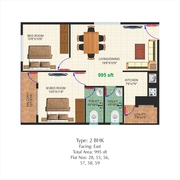 OWNER POST - 2BHK FLAT FOR SALE WITH CLEAR PAPERS - SINGLE OWNER